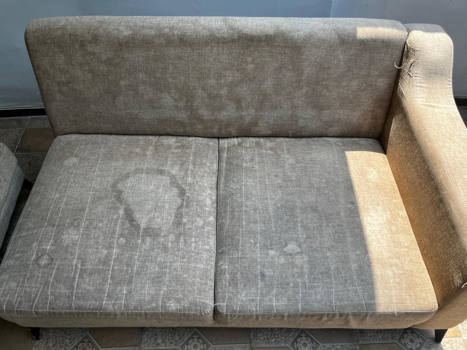 Sofa Before & After before real photo